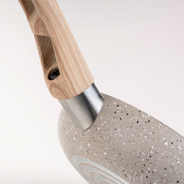 مقلاة جرانيت من البرتو لون كريمي غير لاصقة 14 سم image number 3