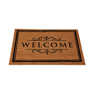 Pvc Backed Coir Mat Natural Painted 60*90 cm