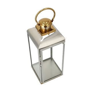Lantern Stainless Steel Silver & Gold