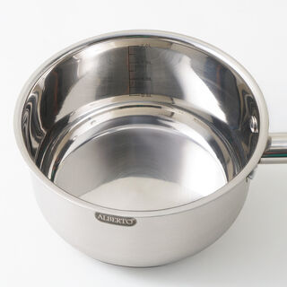 Alberto stainless steel saucepan with lid, silver 2.4L