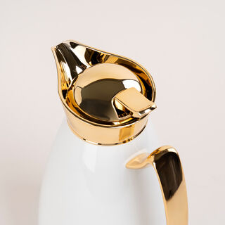 Dallety Steel Flask White/Gold 1L