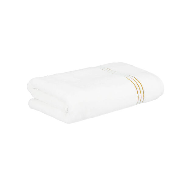 Cotton white bath towel,70*140 cm image number 0