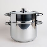 Stainless steel steam cook pot 26 cm image number 1