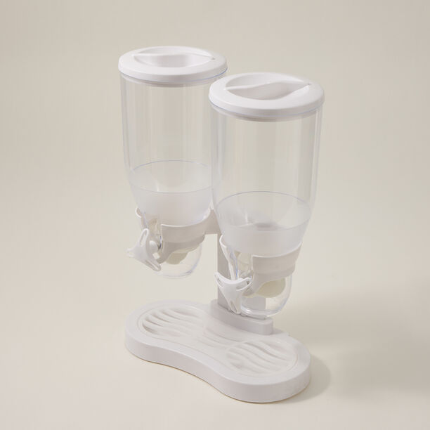Alberto Double Cereal Dispenser White Color image number 2