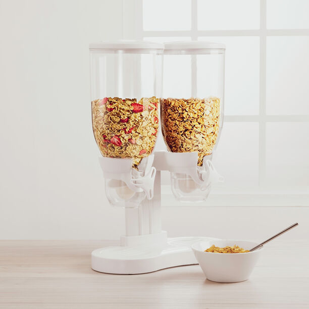 Alberto Double Cereal Dispenser White Color image number 0