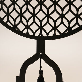 Homez Ramadan Decorative Cresct Design, Black 40*9*25Cm