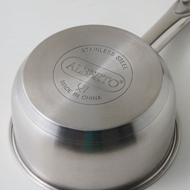 Alberto stainless steel saucepan with lid 8.5*16cm 1.7L, silver image number 5