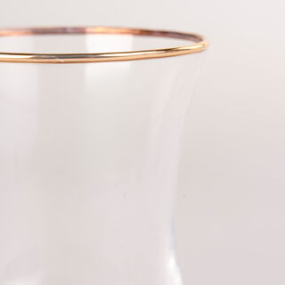 La Mesa white porcelain and glass tea and coffee cups set 18 pcs