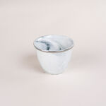 طقم فناجين قهوة عربية 12 قطعة رخام رمادي مع فضي من لاميسا image number 1