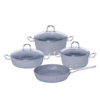 Granit Firin 7 Pcs Cookware Set With Stainless Steel Handle