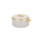 La Mesa matte lailac & gold plastic food warmer 2L image number 2