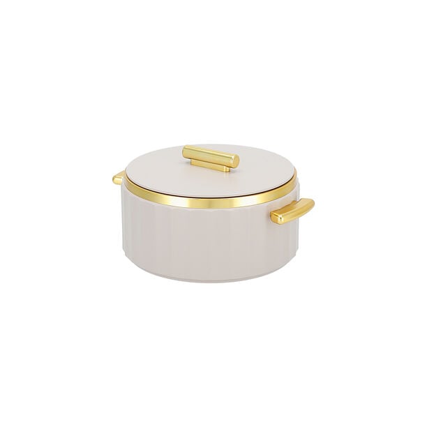 La Mesa matte lailac & gold plastic food warmer 2L image number 2