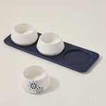 Dallaty white porcelain nut bowls with tray set 4 pcs image number 2