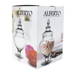 Alberto glass pear shape candy jar image number 1