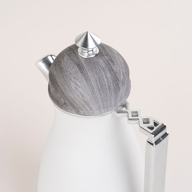 طقم دلات بلاستك لون رمادي تصميم كوفه سعة 1 لتر من دلتي  image number 2