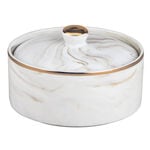 La Mesa beige marble date bowl with lid 13*9 cm image number 6