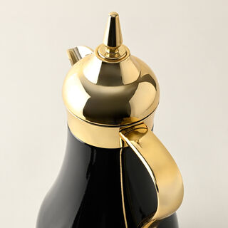 Dallaty gold and black steel flask 1L + 700ml 2 pcs