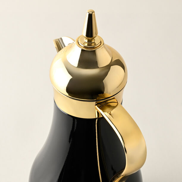 Dallaty gold and black steel flask 1L + 700ml 2 pcs image number 3